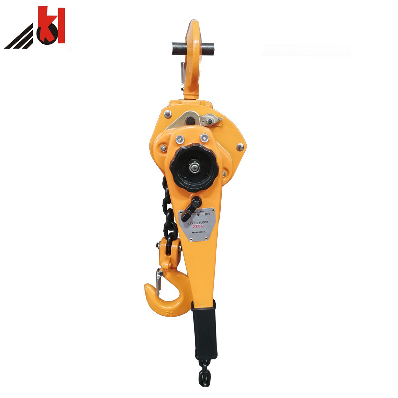 Orange HSH A Lever Block Chain Hoist 2m Length For Lifting And Pulling