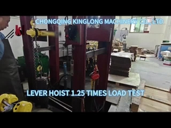 LEVER HOIST 1.25 TIMES LOAD TEST