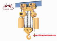 15T / 33000lb Electric Chain Hoist With Beam Trolley