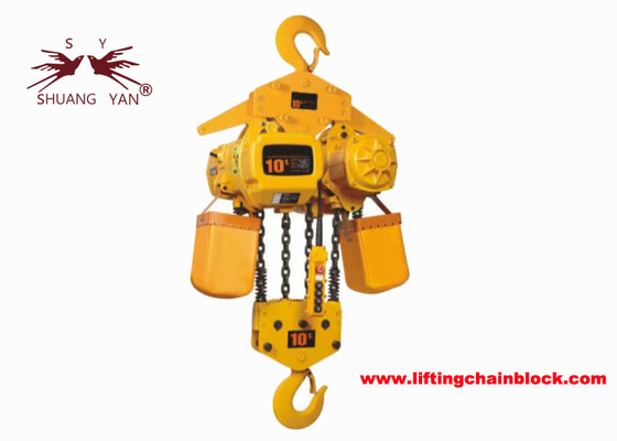 10 Ton Electric Chain Hoisting System Hook Type 3-30M Lift Height 220V-440V