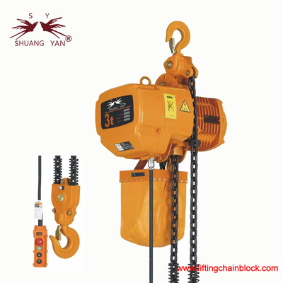 3 Ton / 29.42kN Electric Chain Hoist Stationary-Type Automobile Lifting Hoist Good Quality