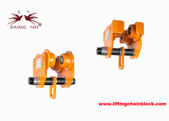 Push Beam Lifting Trolley with Low Headroom and 4 Wheels High Quality
