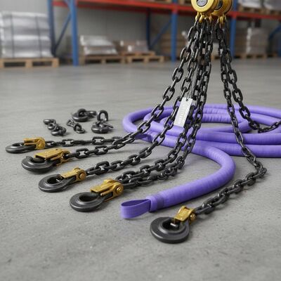 G80 Chain Lifting Chain Slings Versatile Round Sling Products Suitable for Various Material Handling and Lifting Needs