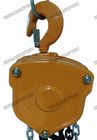 CE GS  Manual Chain Block Orange Yellow Color Load Lifting Application