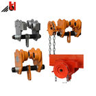 Industrial Manual Push Geared I Beam Trolley For Lifting Chain Block