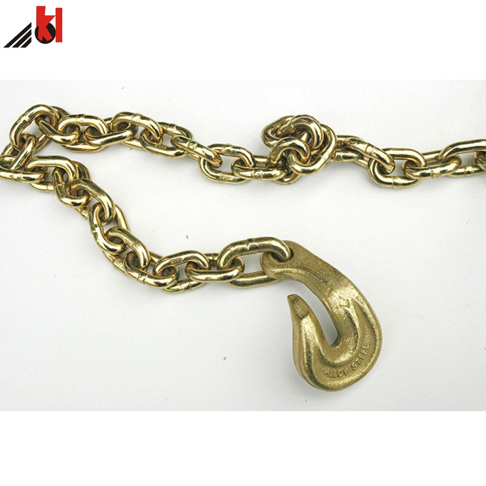 G80 Binder Chain Tie Down With Bent Grab Hook