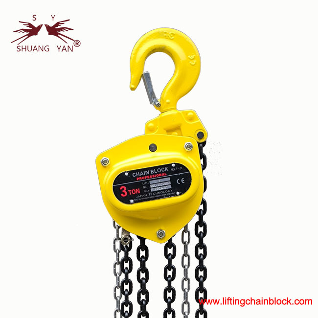 Effortless Lifting Chain Block for Heavy Duty Lifting Operations 3 Ton / 29.4kN