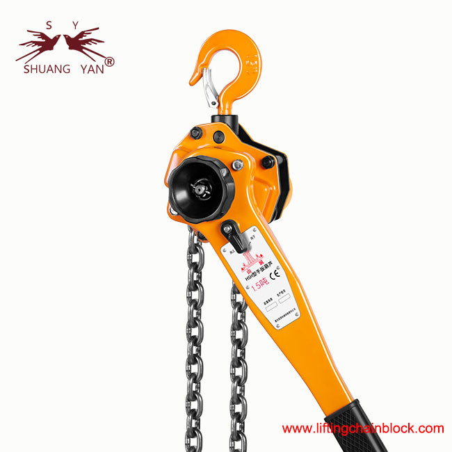 1500kg 1.5Ton Lever Block Chain Hoist American Type 4 Times Breaking Force Test CE Standard