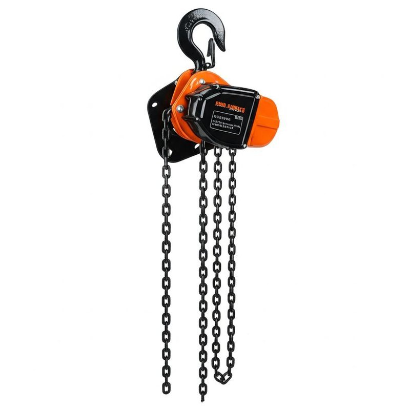 Lifting Chain Block Manual Chain Hoist Black Chain Color Designed for Heavy Duty Industrial Lifting and Construction Tasks