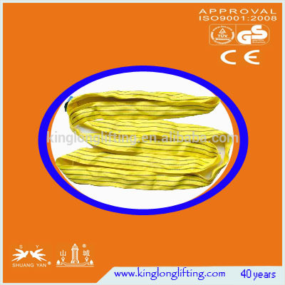 Large Load Capcacity Wire Rope Sling 1-100m Length Flat Lifiting Eye
