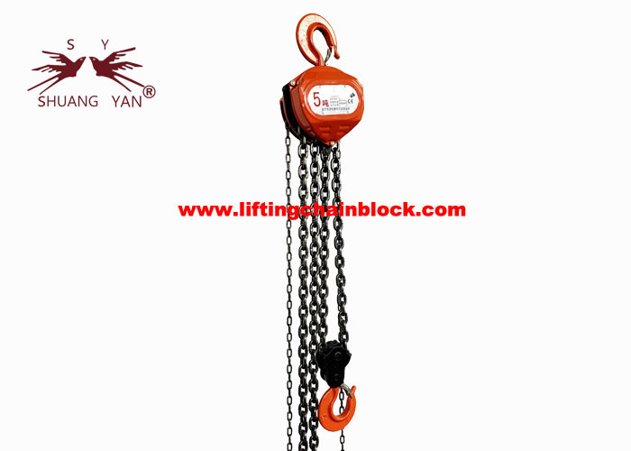 Construction Bridge Hand Tool Lifting Chain Block 5T Capacity
