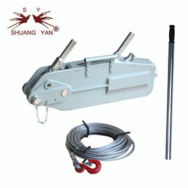 Double Sealed Wire Rope Winch Zinc Coated Steel Material Corrosion Resistance